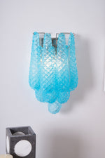 Lagoon Bloom Wall Sconce – Hand-Blown Glass Floral Wall Light for Modern Interiors