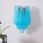 Lagoon Bloom Wall Sconce – Hand-Blown Glass Floral Wall Light for Modern Interiors