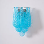 Lagoon Bloom Wall Sconce – Hand-Blown Glass Floral Wall Light for Modern Interiors