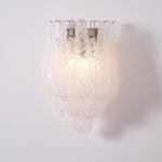 Lagoon Bloom Wall Sconce – Hand-Blown Glass Floral Wall Light for Modern Interiors