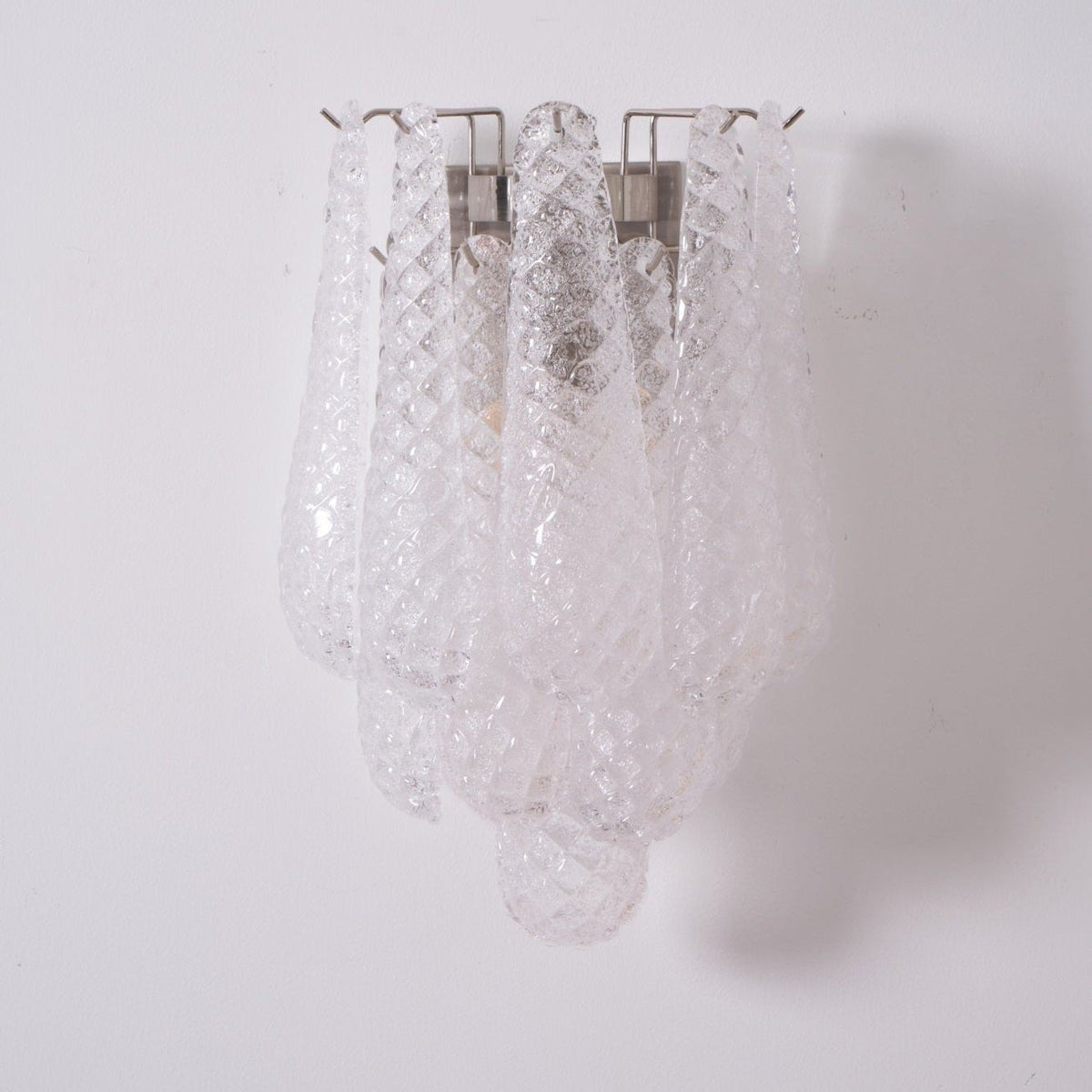Lagoon Bloom Wall Sconce – Hand-Blown Glass Floral Wall Light for Modern Interiors