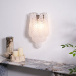 Lagoon Bloom Wall Sconce – Hand-Blown Glass Floral Wall Light for Modern Interiors