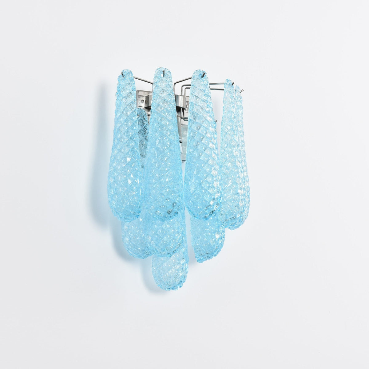 Lagoon Bloom Wall Sconce – Hand-Blown Glass Floral Wall Light for Modern Interiors