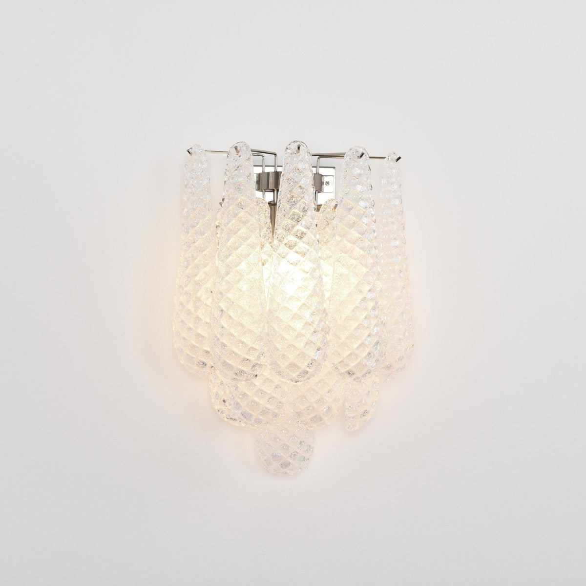 Lagoon Bloom Wall Sconce – Hand-Blown Glass Floral Wall Light for Modern Interiors