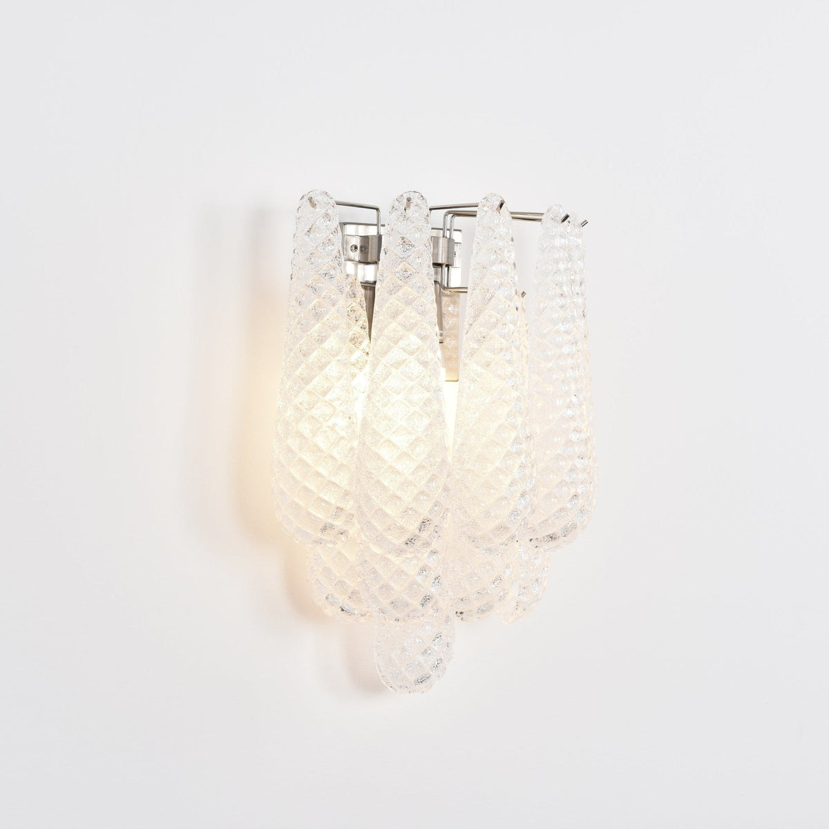 Lagoon Bloom Wall Sconce – Hand-Blown Glass Floral Wall Light for Modern Interiors