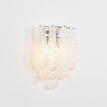 Lagoon Bloom Wall Sconce – Hand-Blown Glass Floral Wall Light for Modern Interiors