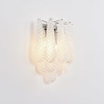 Lagoon Bloom Wall Sconce – Hand-Blown Glass Floral Wall Light for Modern Interiors