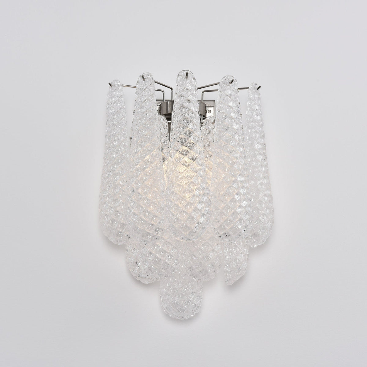 Lagoon Bloom Wall Sconce – Hand-Blown Glass Floral Wall Light for Modern Interiors