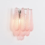 Lagoon Bloom Wall Sconce – Hand-Blown Glass Floral Wall Light for Modern Interiors