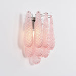 Lagoon Bloom Wall Sconce – Hand-Blown Glass Floral Wall Light for Modern Interiors