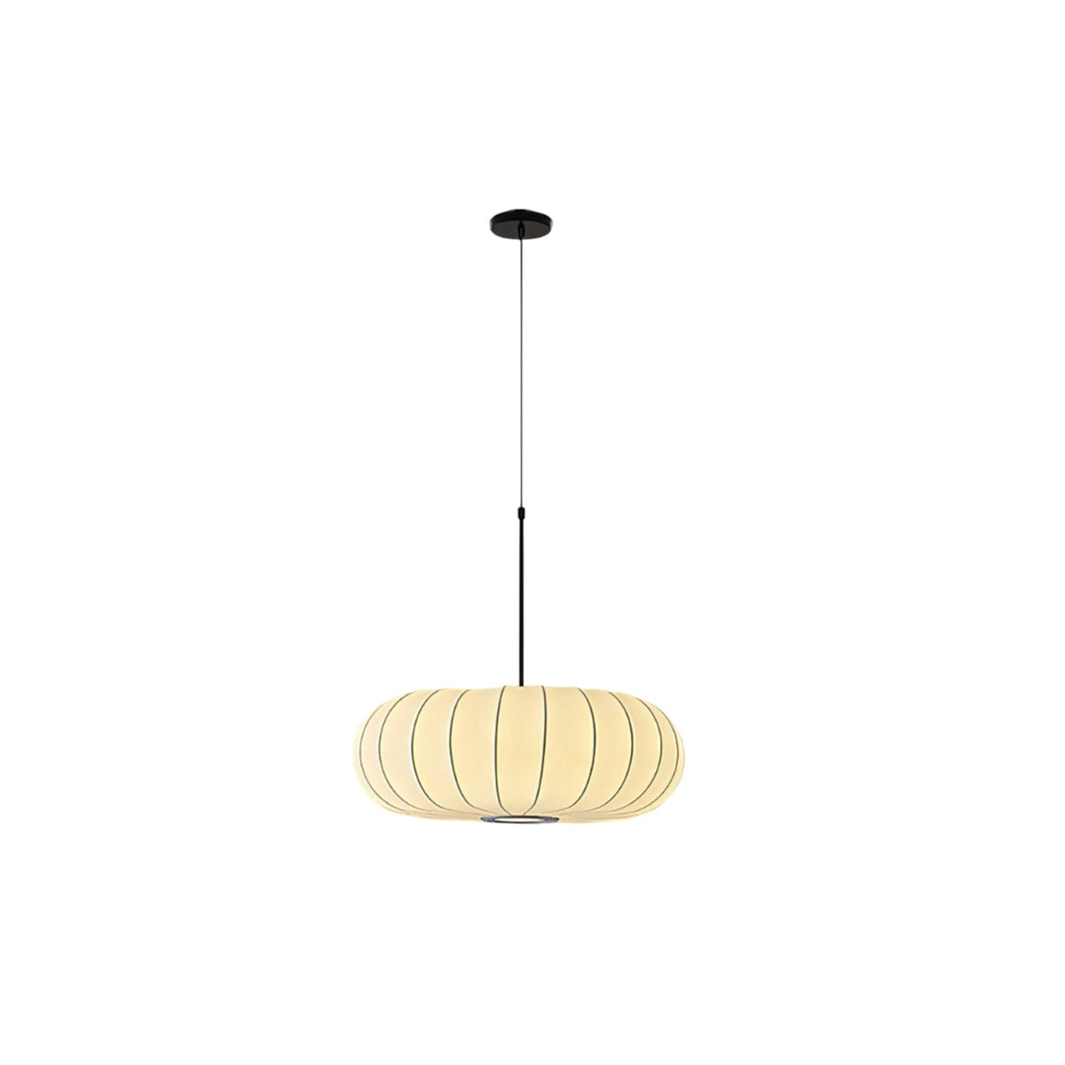 Lantern Silk Pendant Light – Modern Designer Hanging Lamp for Dining & Living