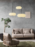 Lantern Silk Pendant Light – Modern Designer Hanging Lamp for Dining & Living