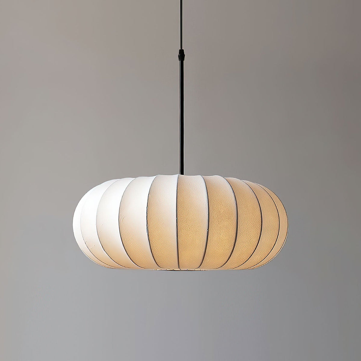 Lantern Silk Pendant Light – Modern Designer Hanging Lamp for Dining & Living