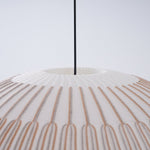 Lantern Knit Pendant Light – Woven Fabric Shade, Modern Minimalist Ceiling Lamp