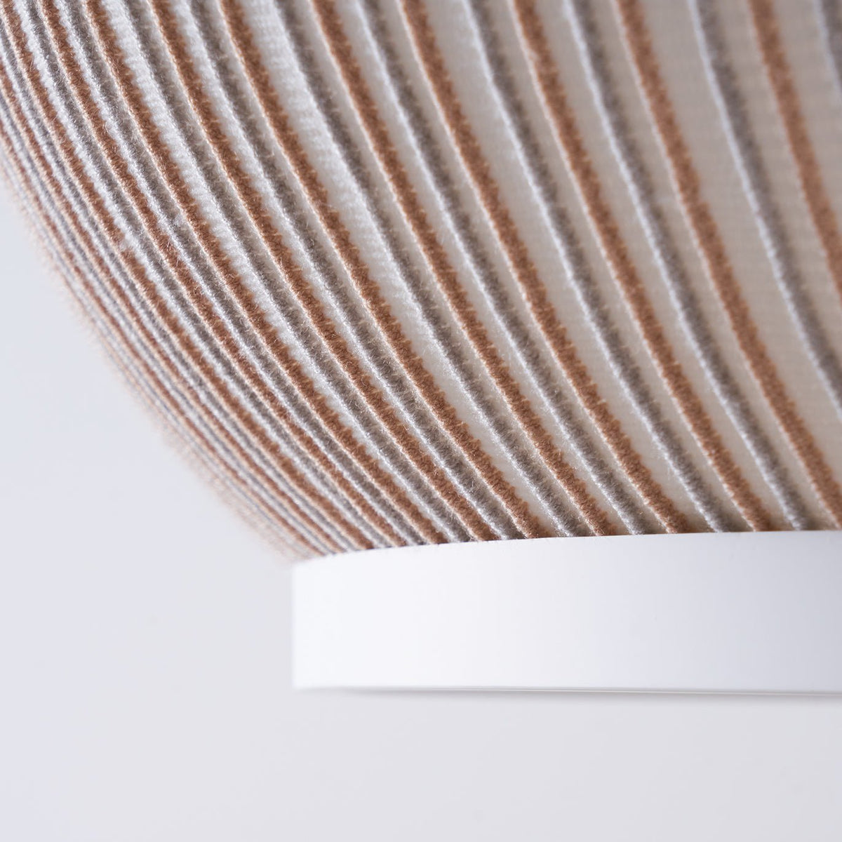 Lantern Knit Pendant Light – Woven Fabric Shade, Modern Minimalist Ceiling Lamp