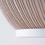 Lantern Knit Pendant Light – Woven Fabric Shade, Modern Minimalist Ceiling Lamp