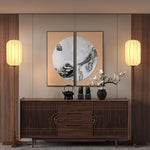 Lantern Cloth Art Floor Lamp