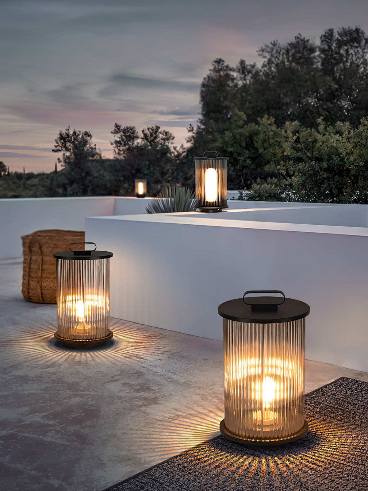 Ambient Line Lantern Garden Light – Stainless Steel Outdoor Post Lamp