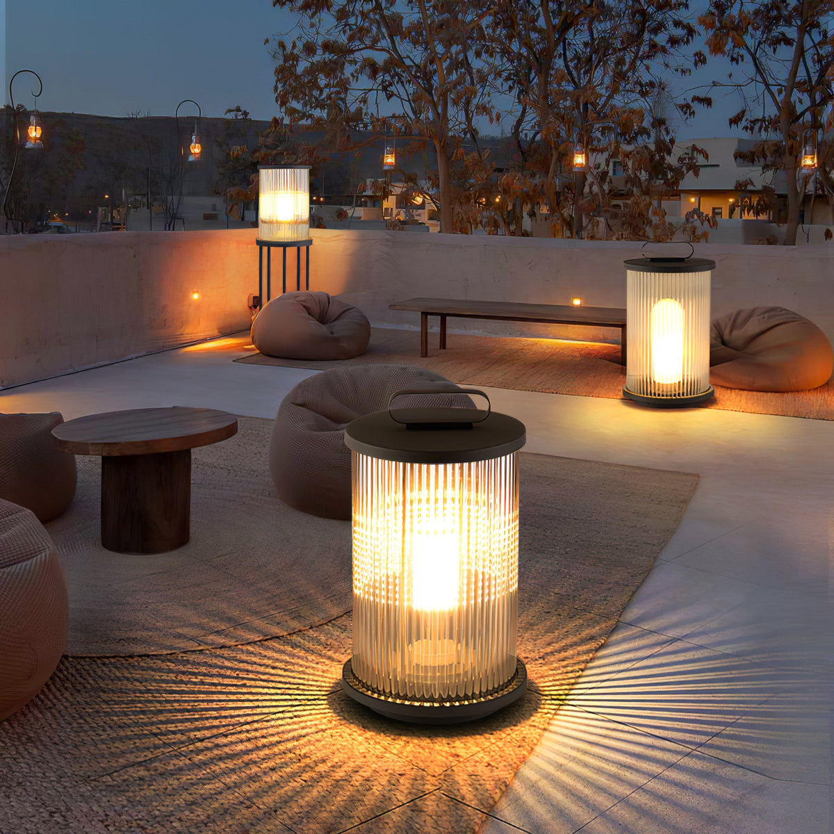 Ambient Line Lantern Garden Light – Stainless Steel Outdoor Post Lamp