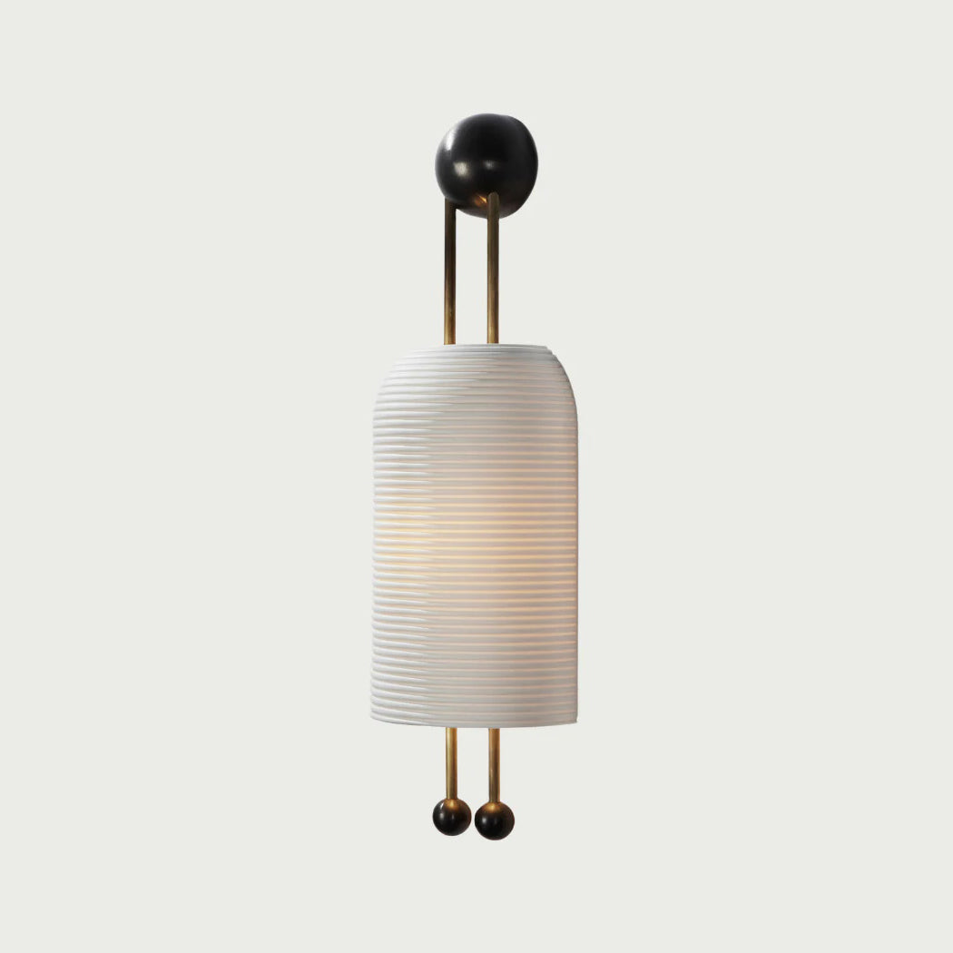 Zelaeora Modern Minimalist Metal Glass Lantern Sconce Wall Lamp