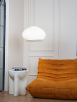 Lantern Knit Pendant Light – Woven Fabric Shade, Modern Minimalist Ceiling Lamp