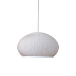 Lantern Knit Pendant Light – Woven Fabric Shade, Modern Minimalist Ceiling Lamp