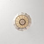 Lanterna Pearl Pendant Light – Walnut Wood & Brass Designer Ceiling Lamp