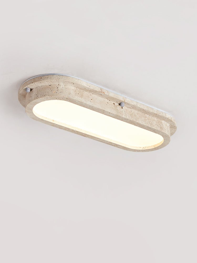Lartheon Linear Travertine LED Ceiling Light