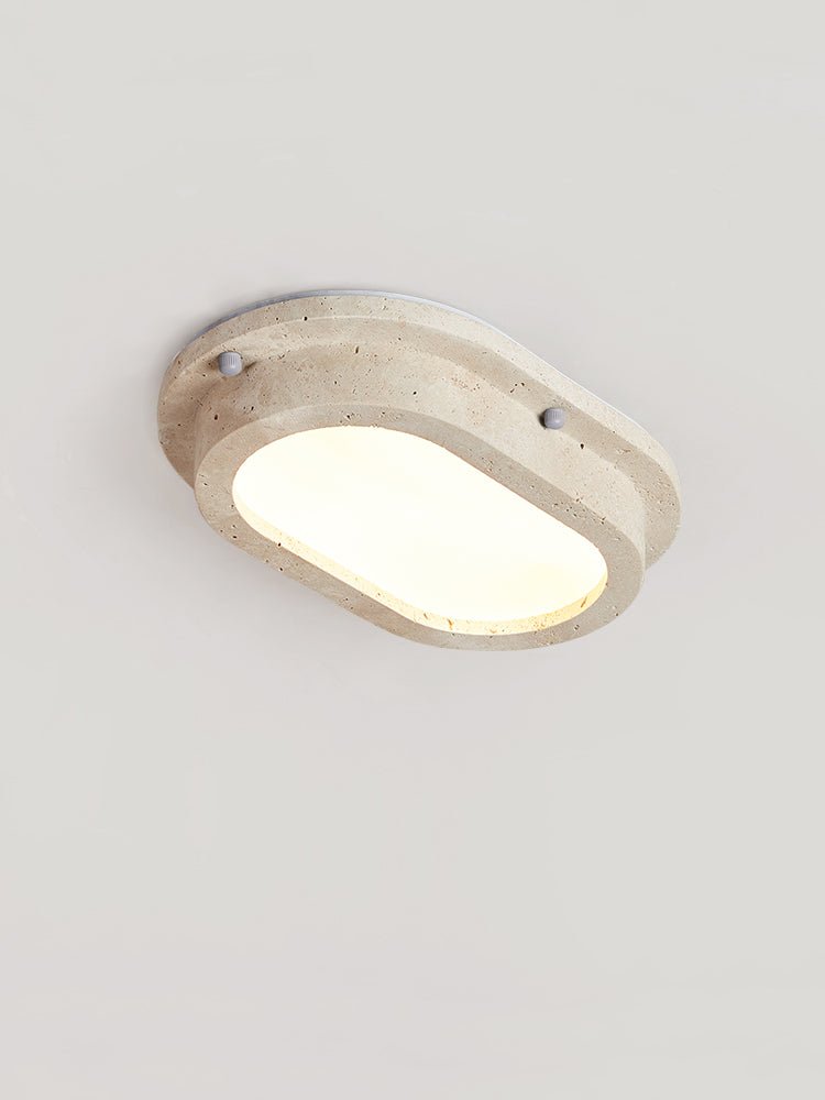 Lartheon Linear Travertine LED Ceiling Light