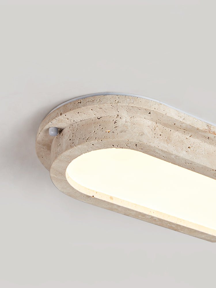 Lartheon Linear Travertine LED Ceiling Light