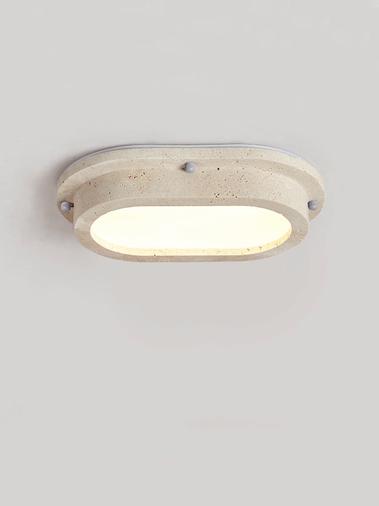 Lartheon Linear Travertine LED Ceiling Light
