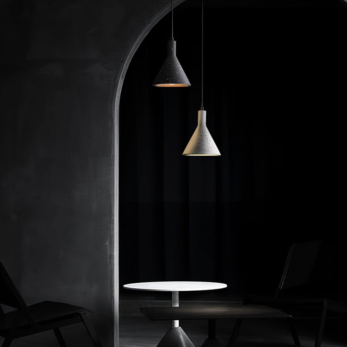 Lastri Cement Pendant Light – Modern Minimalist Hanging Lamp for Dining & Living Spaces