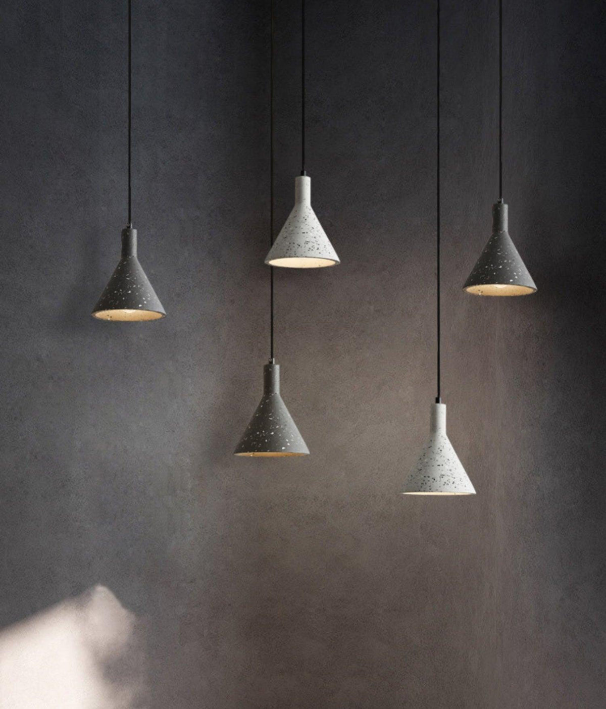 Lastri Cement Pendant Light – Modern Minimalist Hanging Lamp for Dining & Living Spaces