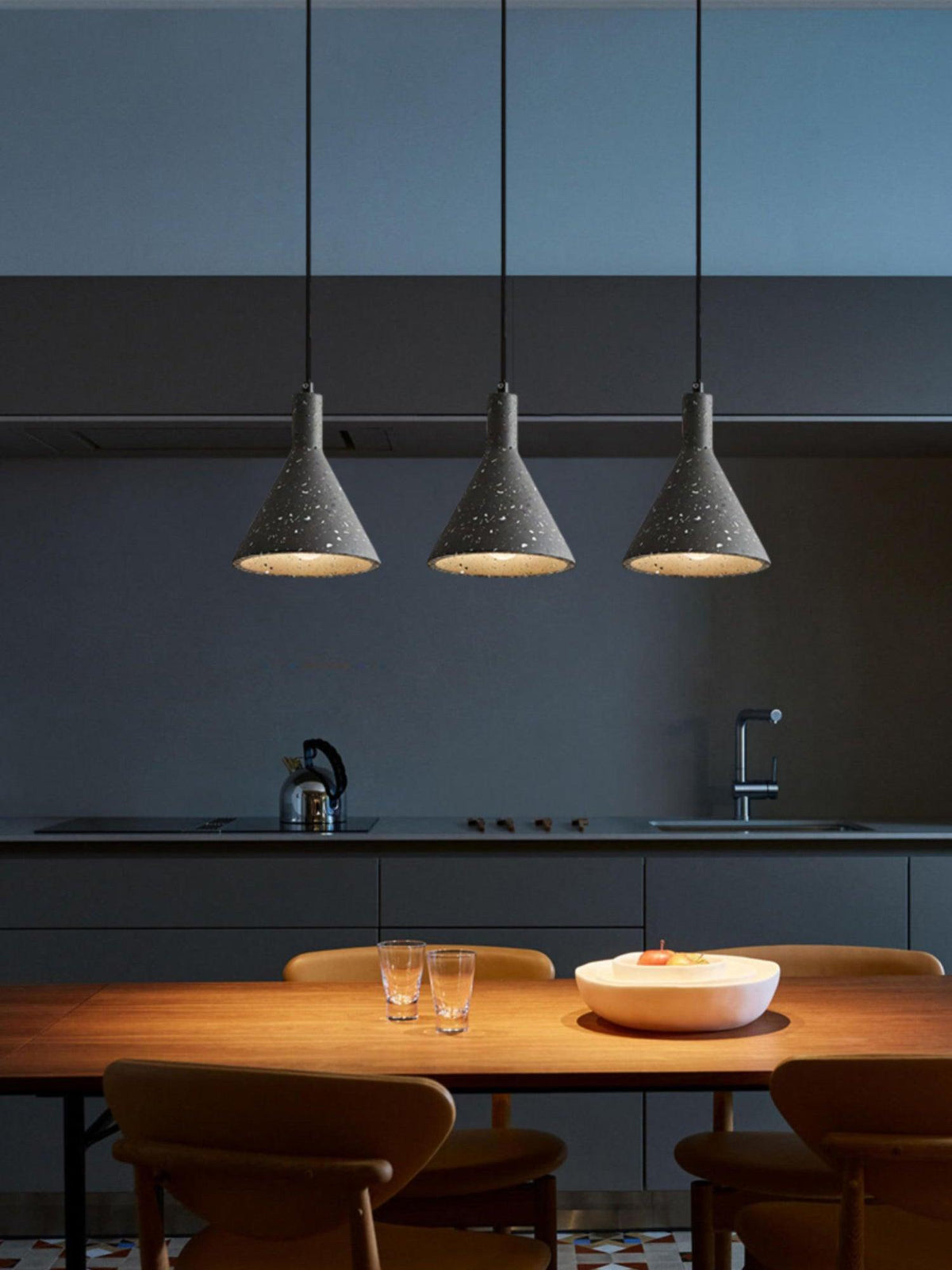 Lastri Cement Pendant Light – Modern Minimalist Hanging Lamp for Dining & Living Spaces