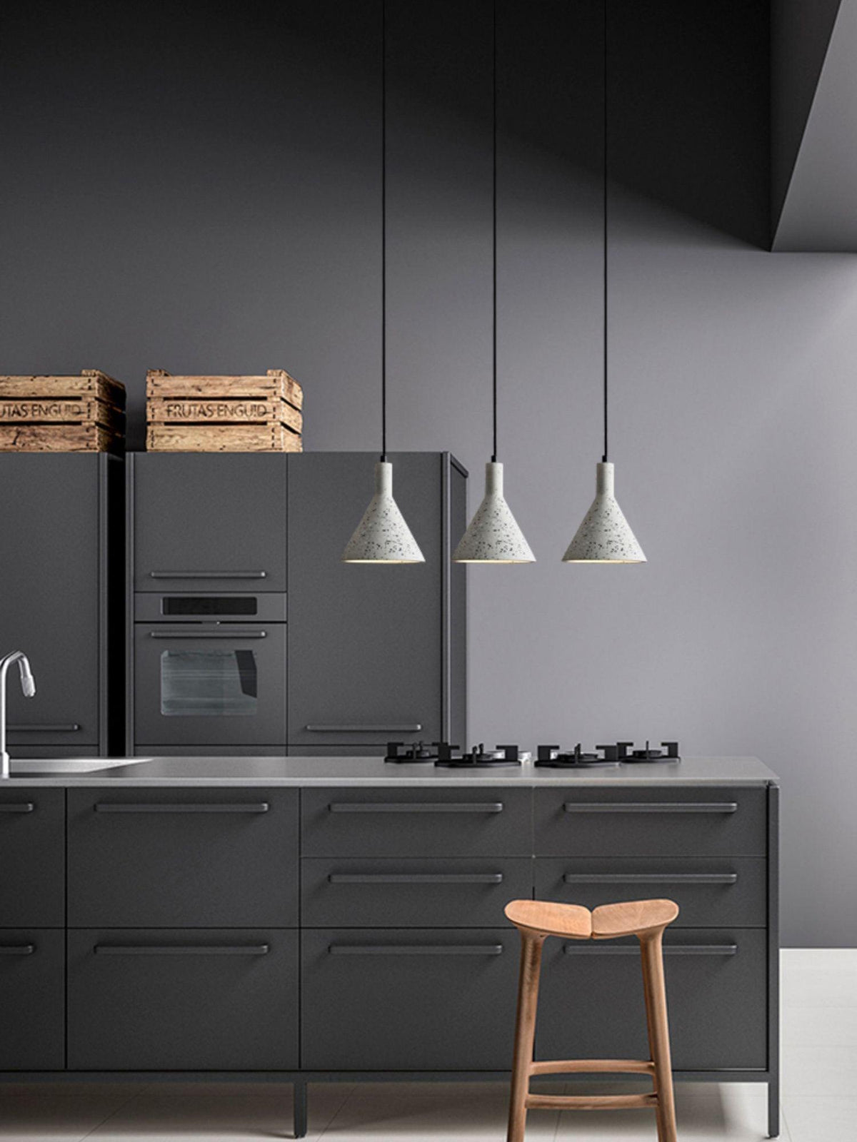 Lastri Cement Pendant Light – Modern Minimalist Hanging Lamp for Dining & Living Spaces
