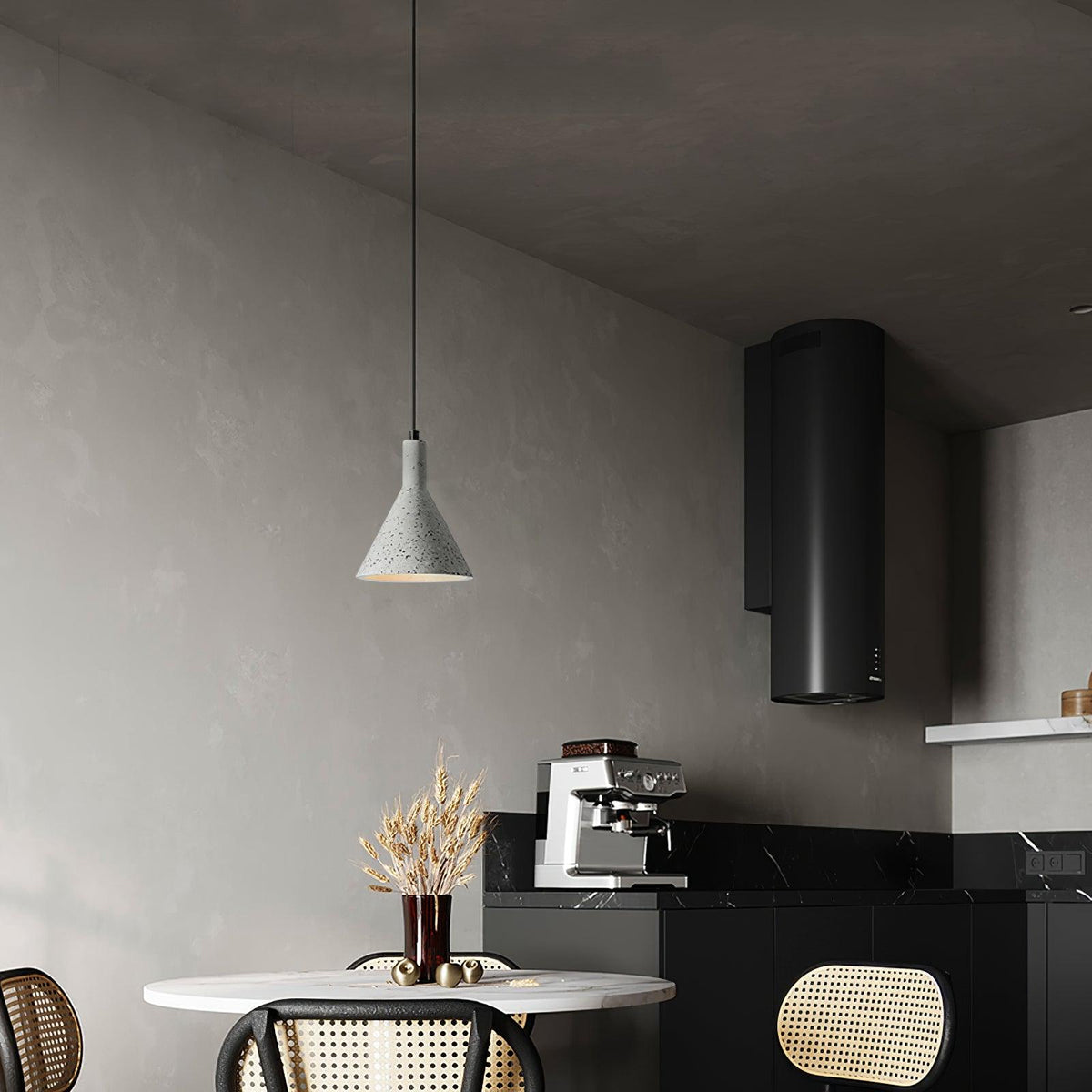 Lastri Cement Pendant Light – Modern Minimalist Hanging Lamp for Dining & Living Spaces