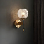 Lattice Glass Wall Light
