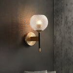 Lattice Glass Wall Light