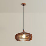 Lattice Nest Wooden Pendant Light – Modern Handcrafted Ceiling Lamp