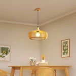 Lattice Nest Wooden Pendant Light – Modern Handcrafted Ceiling Lamp