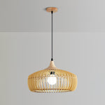 Lattice Nest Wooden Pendant Light – Modern Handcrafted Ceiling Lamp