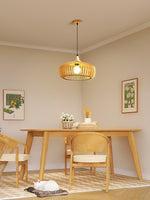 Lattice Nest Wooden Pendant Light – Modern Handcrafted Ceiling Lamp