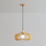 Lattice Nest Wooden Pendant Light – Modern Handcrafted Ceiling Lamp