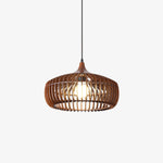 Lattice Nest Wooden Pendant Light – Modern Handcrafted Ceiling Lamp