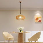 Lattice Nest Wooden Pendant Light – Modern Handcrafted Ceiling Lamp