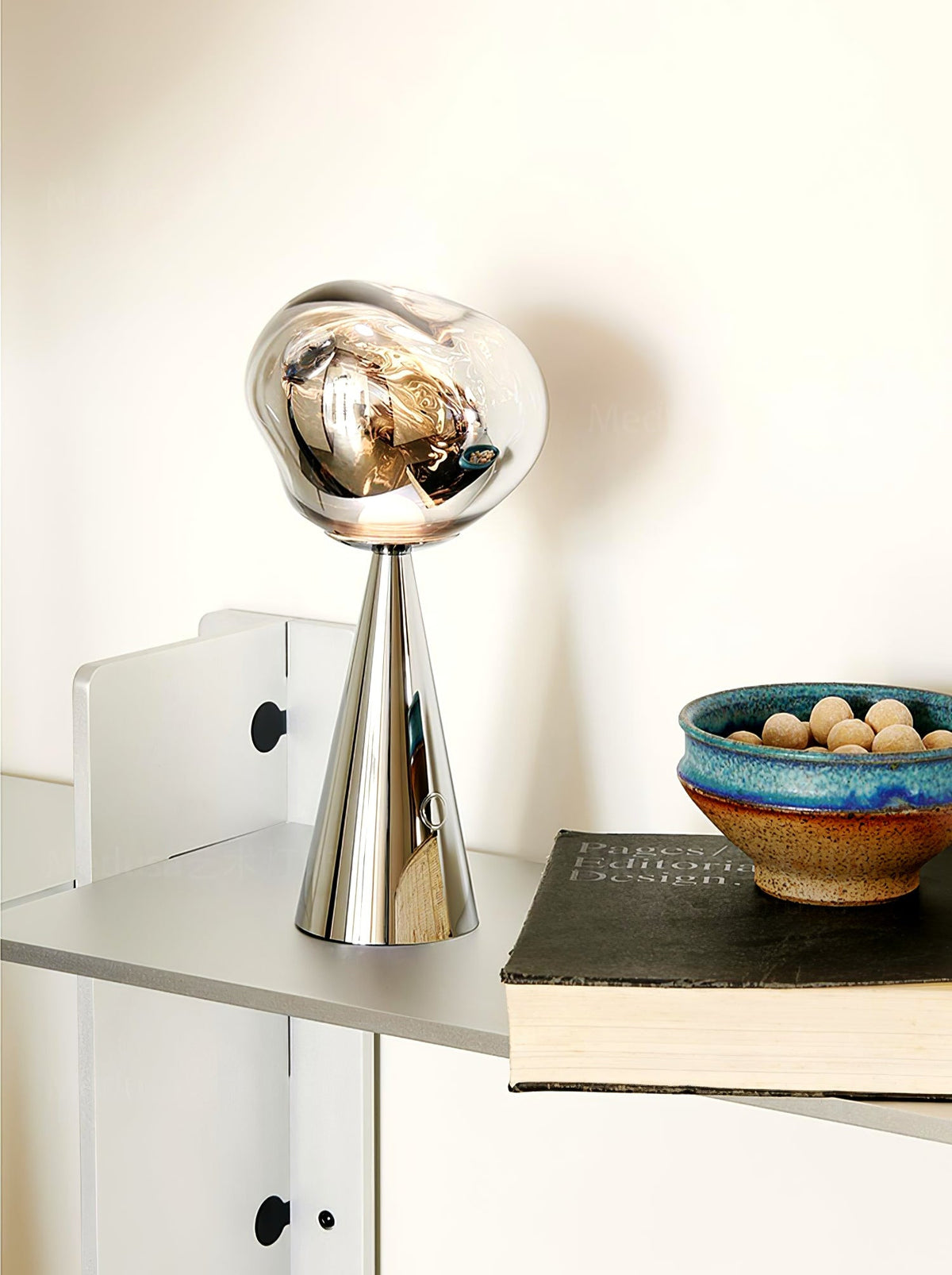 Lava Rechargeable Table Lamp – Modern Art Shade LED Table Light