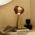 Lava Rechargeable Table Lamp – Modern Art Shade LED Table Light