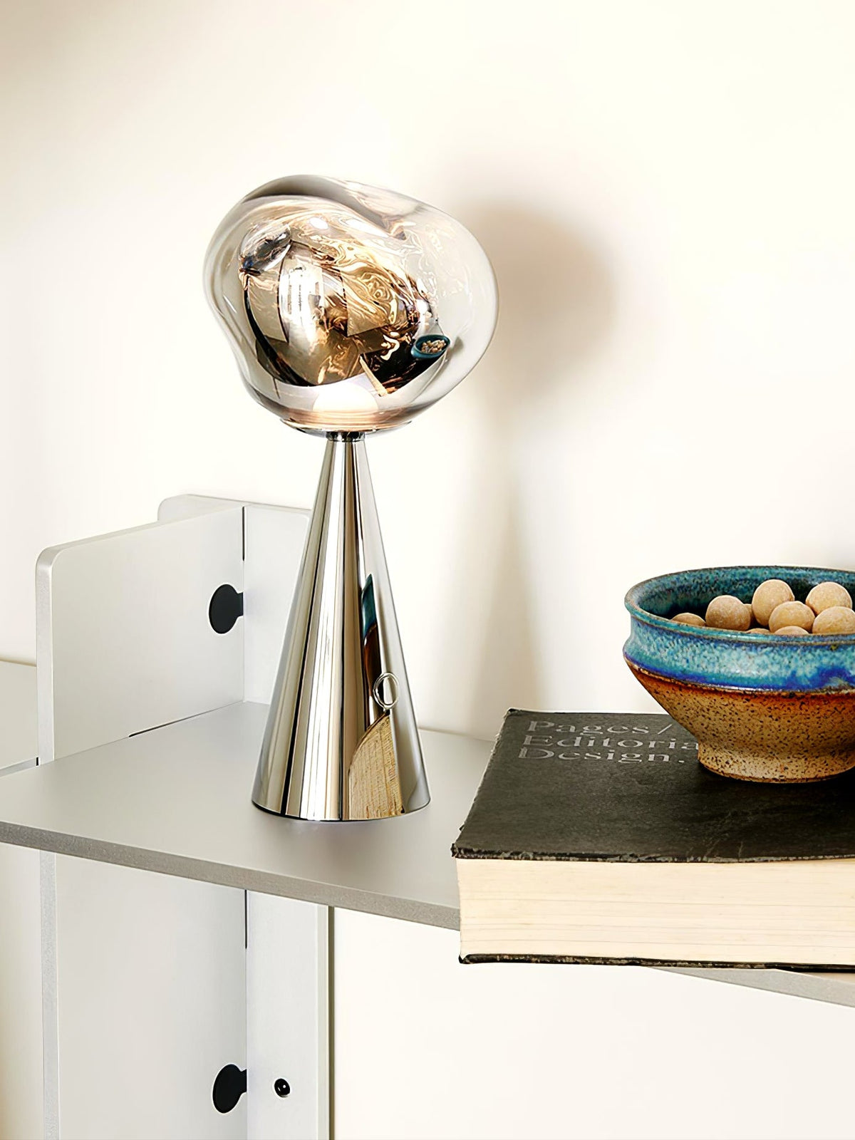 Lava Rechargeable Table Lamp – Modern Art Shade LED Table Light