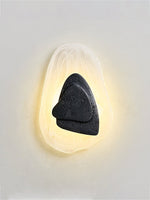Lava Veil Wall Sconce in Black Travertine with LED