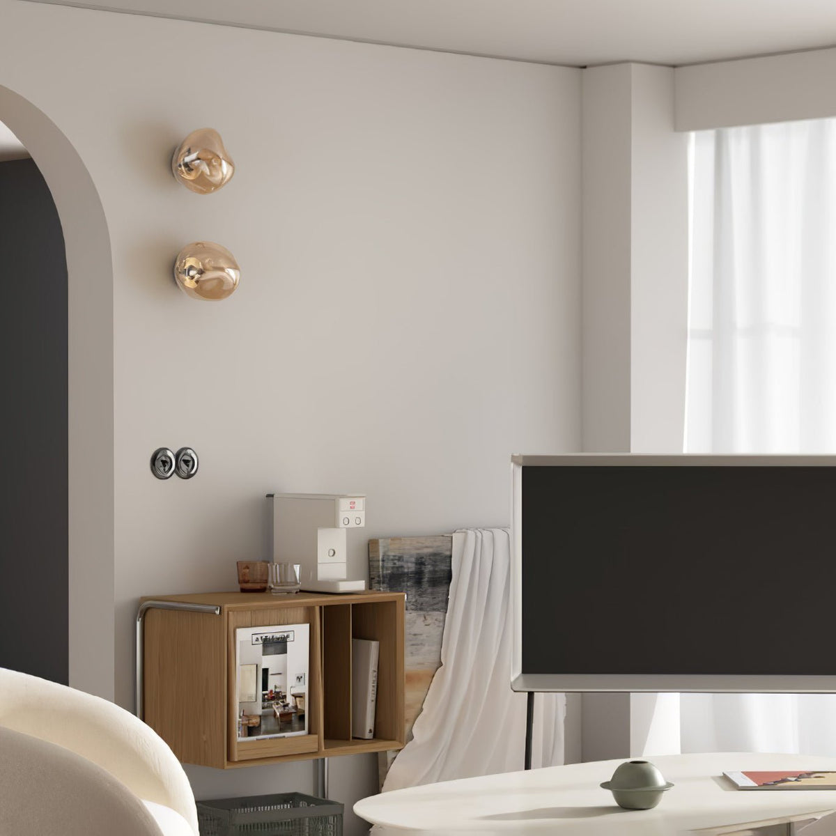 Lava Plug In Wall Lamp